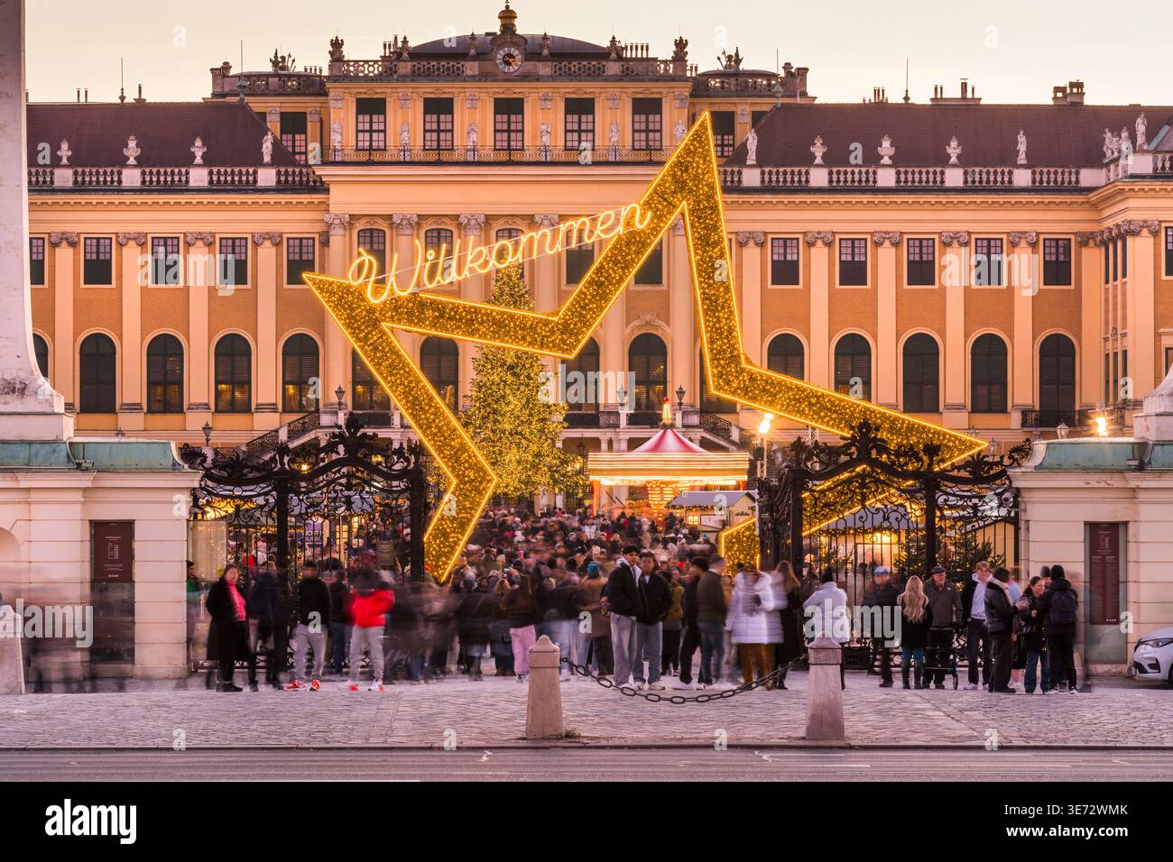 Weihnachtsmarkt, Schloss Schönbrunn, 13. Bezirk Hietzing, Wien, Österreich Stockfoto