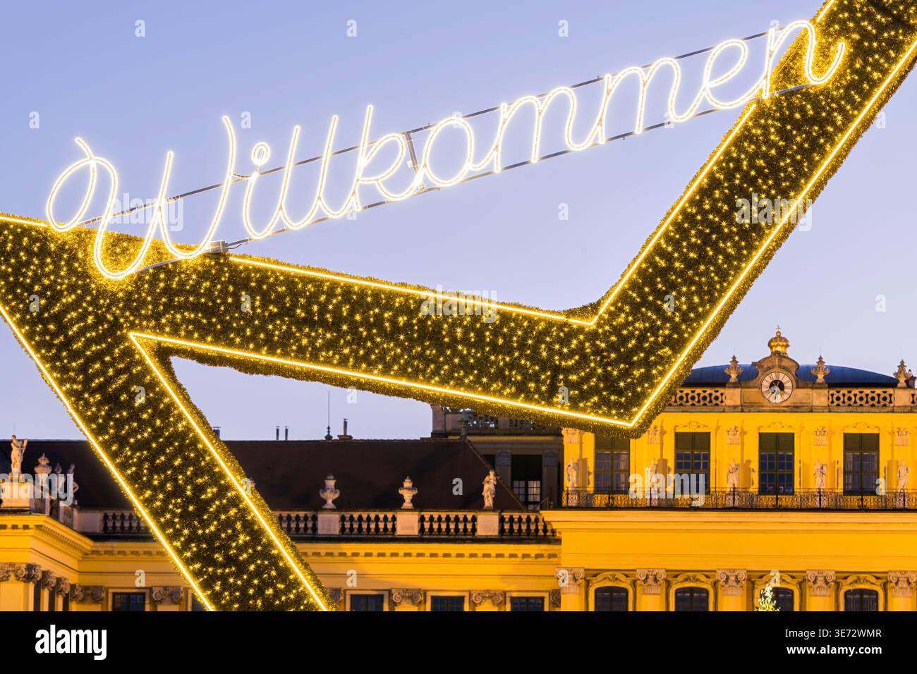 Weihnachtsmarkt, Schloss Schönbrunn, 13. Bezirk Hietzing, Wien, Österreich Stockfoto