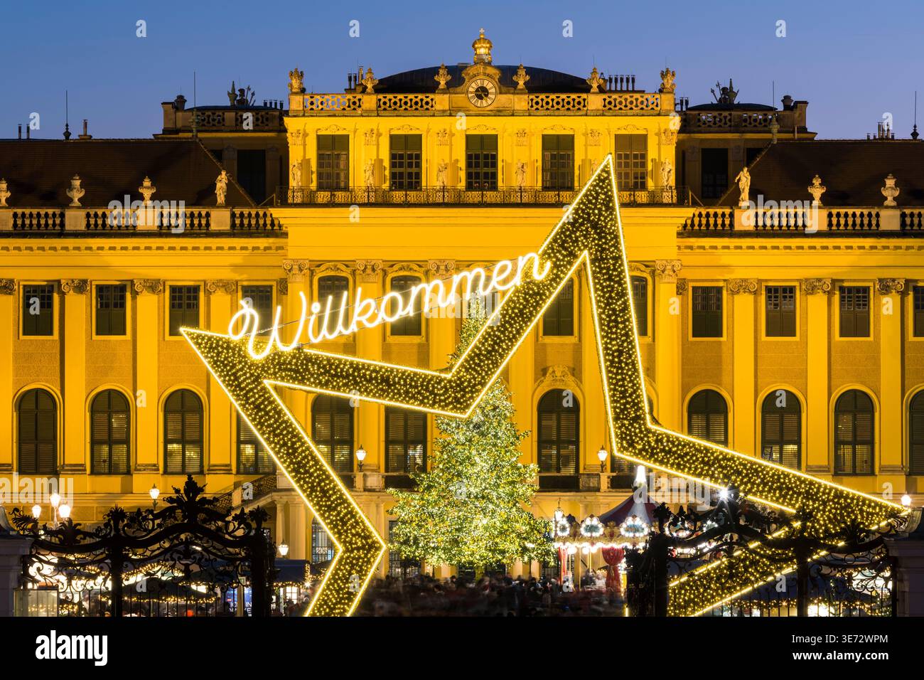 Weihnachtsmarkt, Schloss Schönbrunn, 13. Bezirk Hietzing, Wien, Österreich Stockfoto