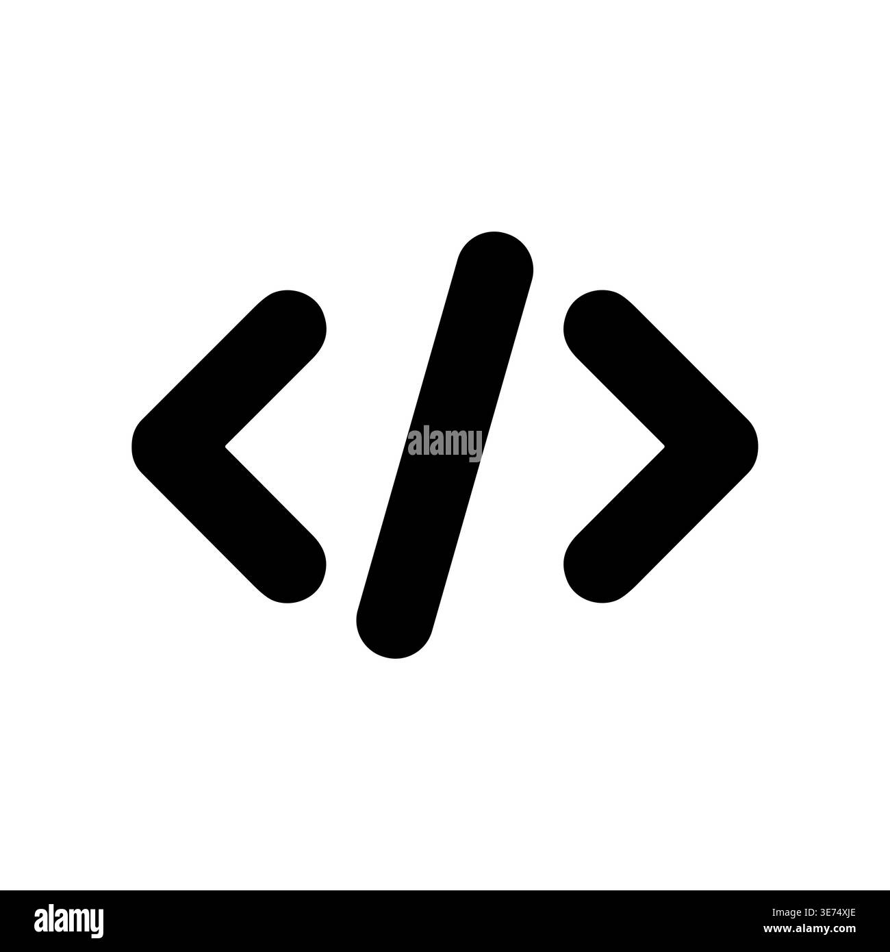 Code-Symbol einfaches Design für Entwicklungsprojekte Stock Vektor