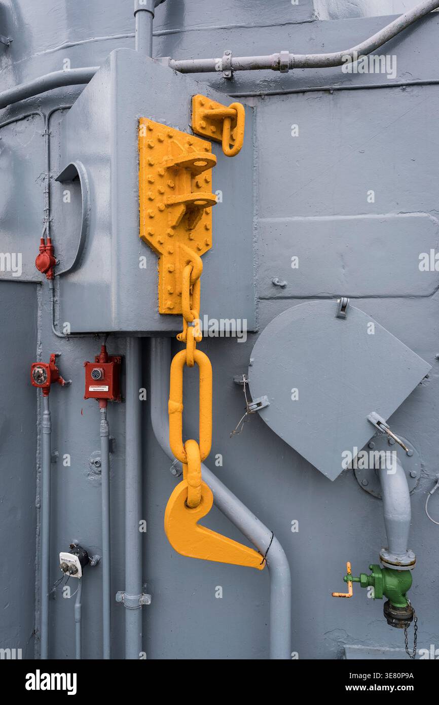 Shiphull-Detail Stockfoto