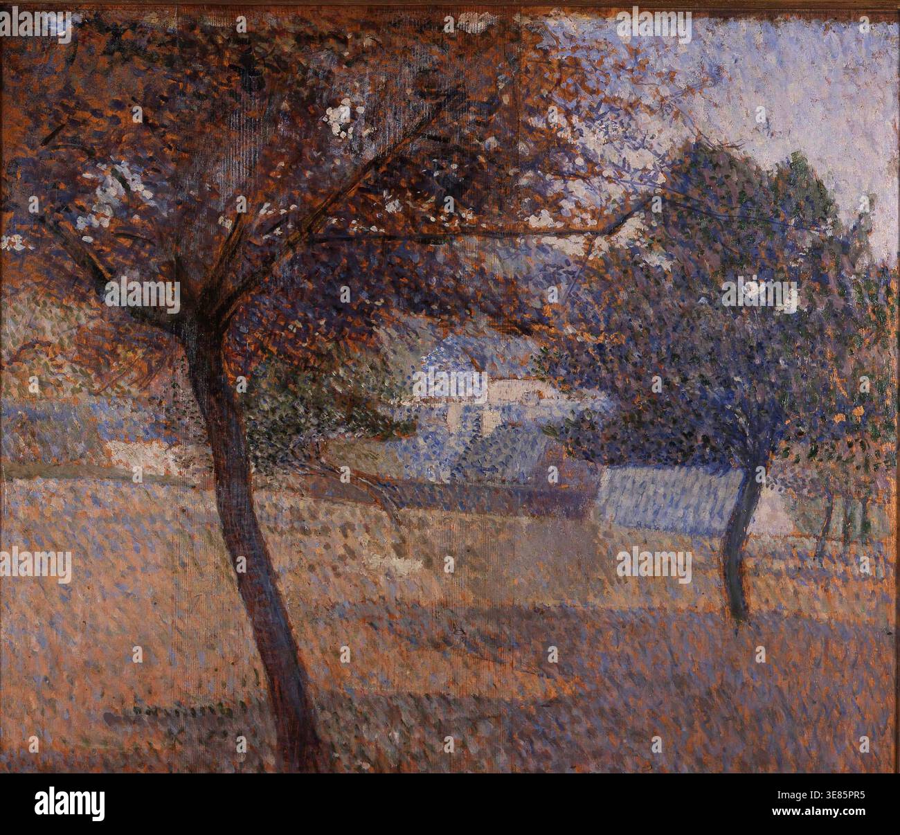 August, Obstgarten in Pont-Aven, 1886. Gefunden in der Sammlung von Musée des Beaux Arts, Quimper. Stockfoto