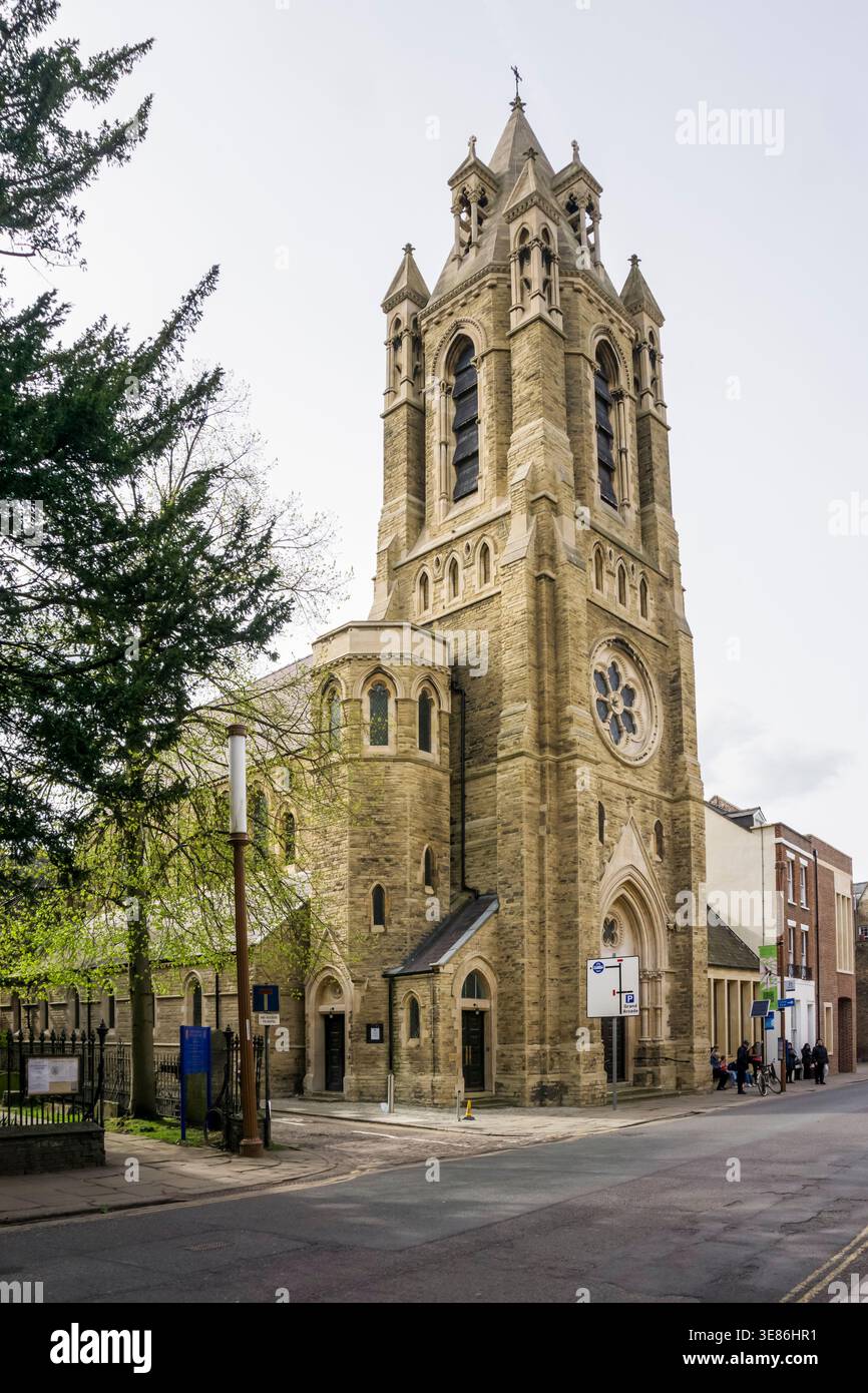 Grades II. Grades führte die ehemalige Emmanuel United Reform Church in der Trumpington Street in Cambridge auf. Erbaut von James Cubitt im Jahr 1874. Jetzt Teil des Pembroke College. Stockfoto
