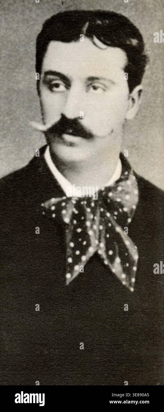 Porträt des italienischen Architekten Graf Giuseppe Sacconi, 1884 Stockfoto
