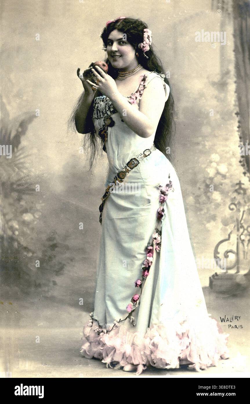Porträt von Rita Porcher, Künstlerin der Belle Epoque, Foto von Walery, 1905 Stockfoto