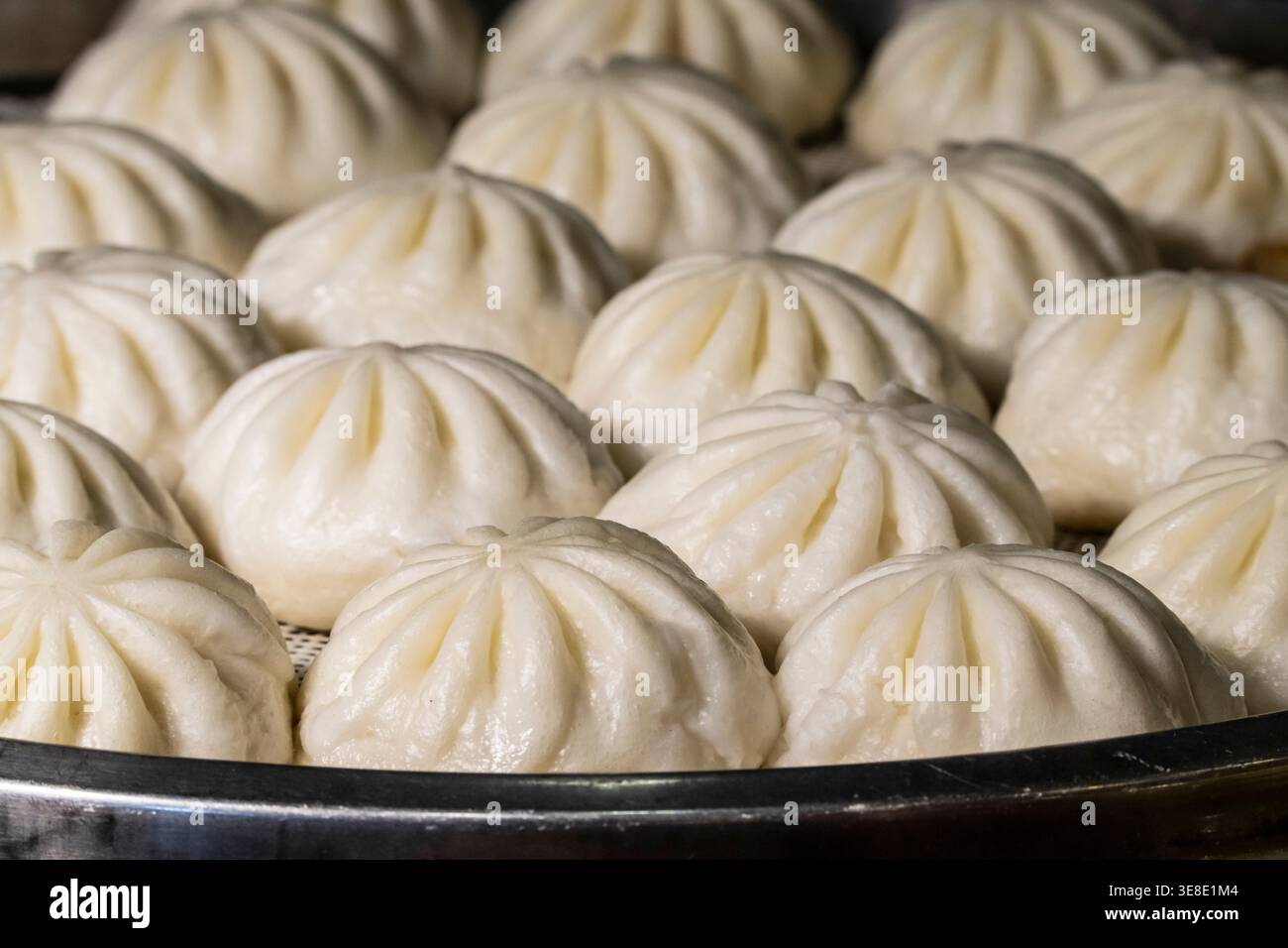 Chinesische Dampfbrötchen, Baozi, Chengdu, Sichuan, Volksrepublik China, Asien Stockfoto
