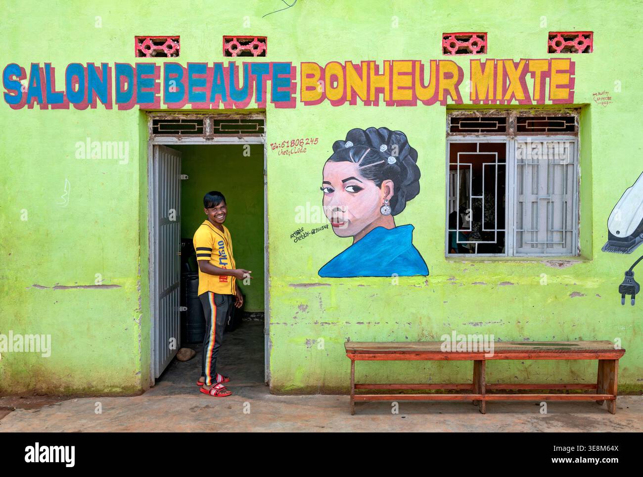 Burundi, Ville, Staadt, Stadt, Cibitoke, magasin, Laden, Geschäft, Geschäft, Schönheitssalon, Schönheitssalon, Schönheitssalon Stockfoto
