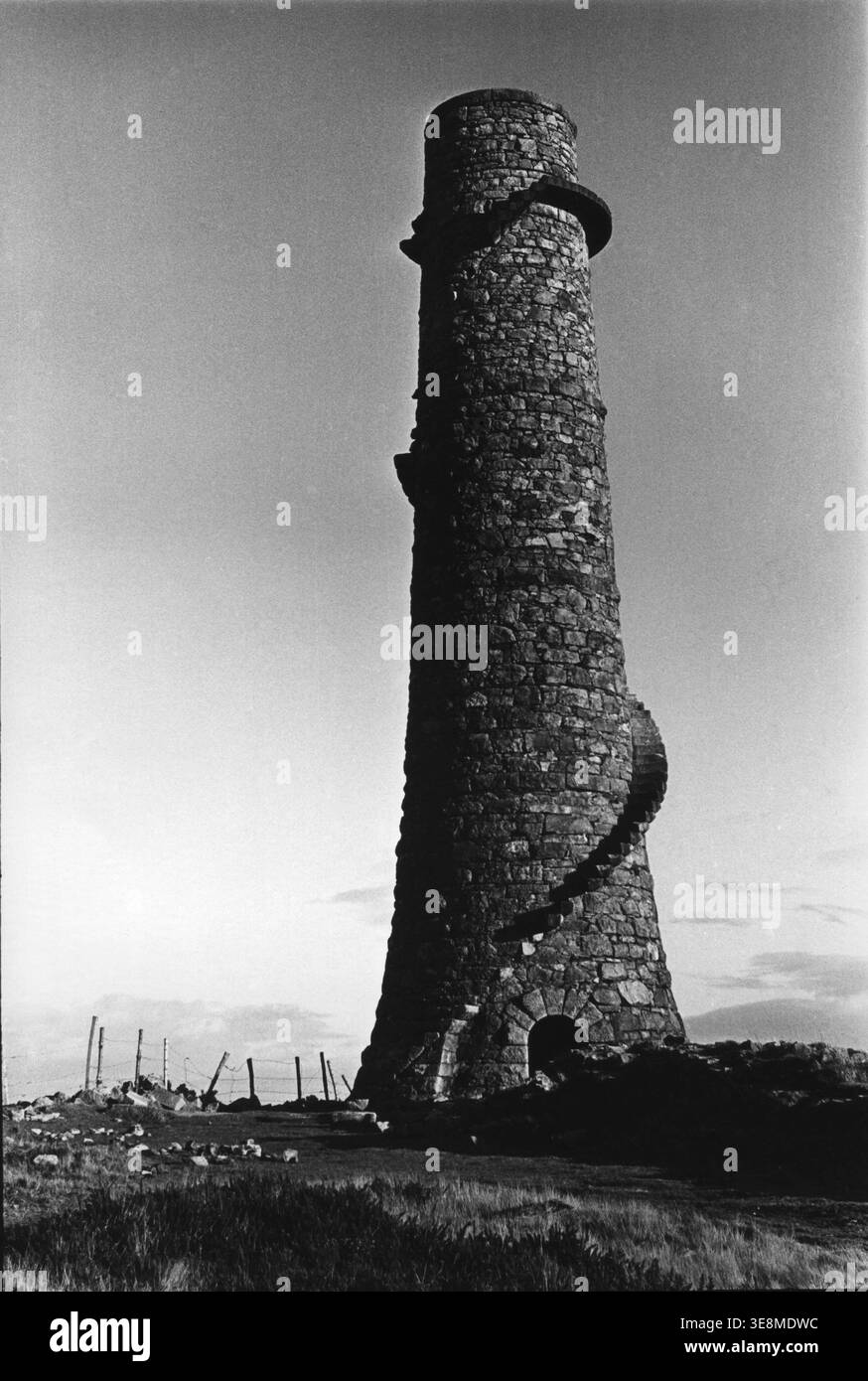 Lead Works Schornstein, Ballycorus, County Dublin, Irland. 1972 Stockfoto