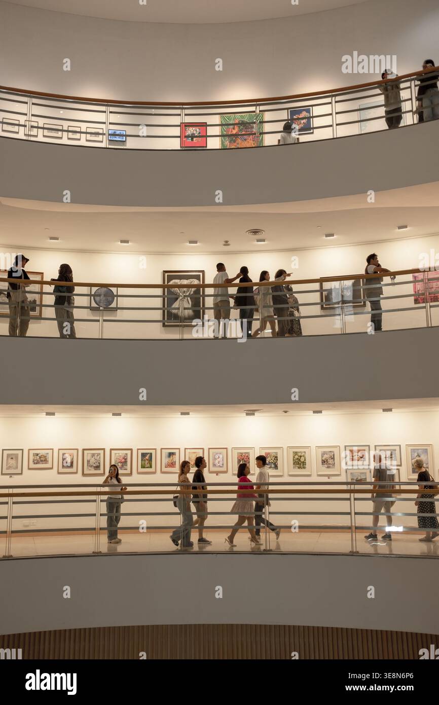 Innengalerie im Bangkok Art & Culture Centre in Bangkok Thailand Stockfoto