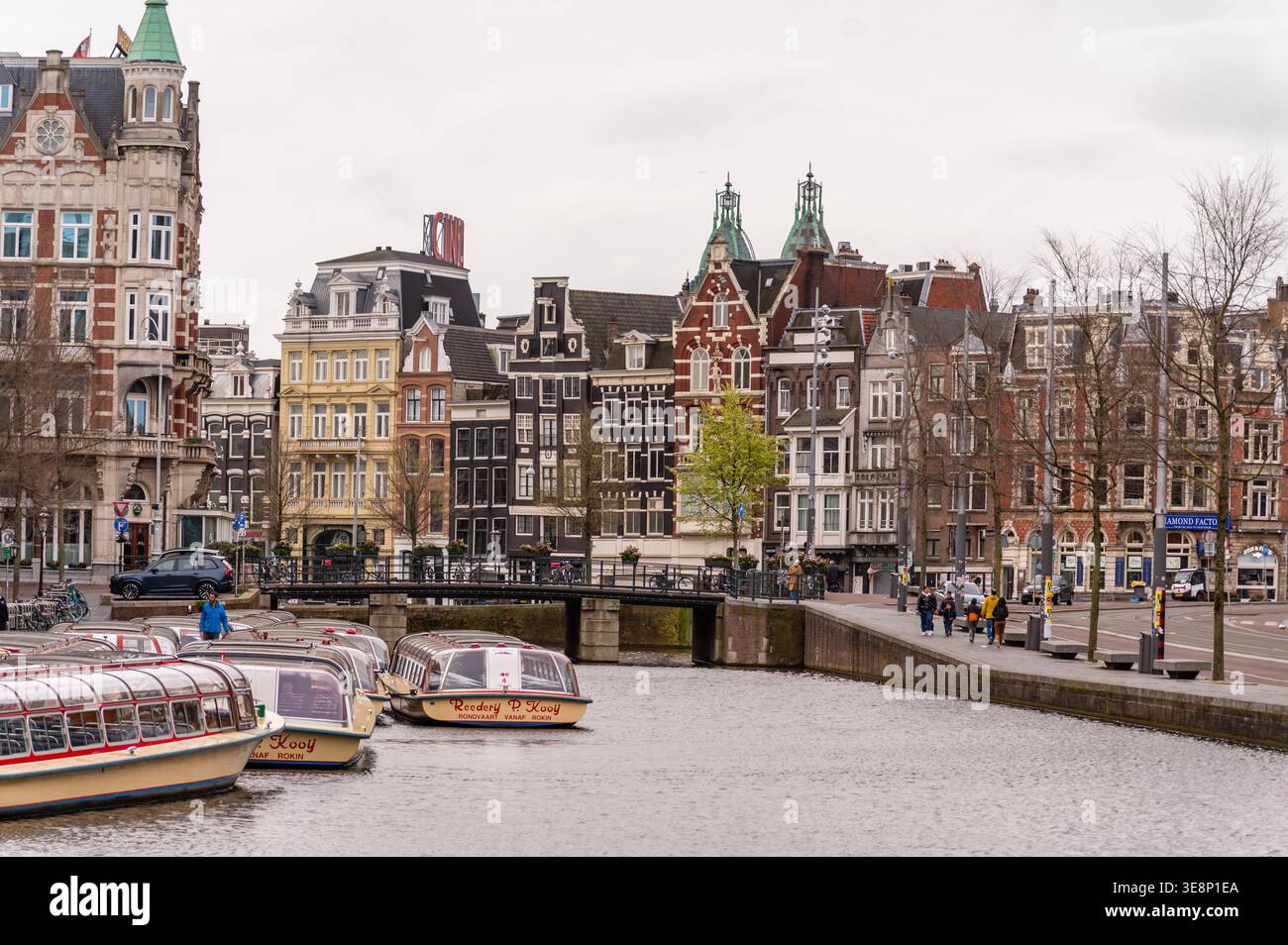 Ansicht in Amsterdam, Niederlande Stockfoto