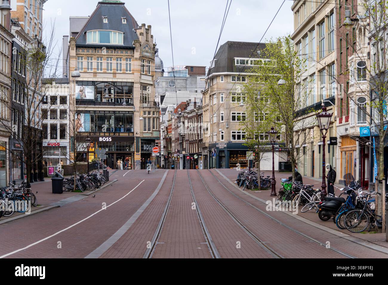 Street View in Amsterdam, Niederlande Stockfoto
