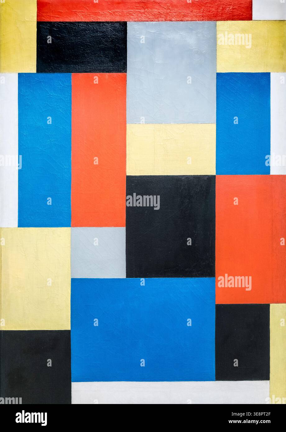 THEO VAN DOESBURG, 1883 - 1931) KOMPOSITION XX, 1920. Öl auf Leinwand. Stockfoto