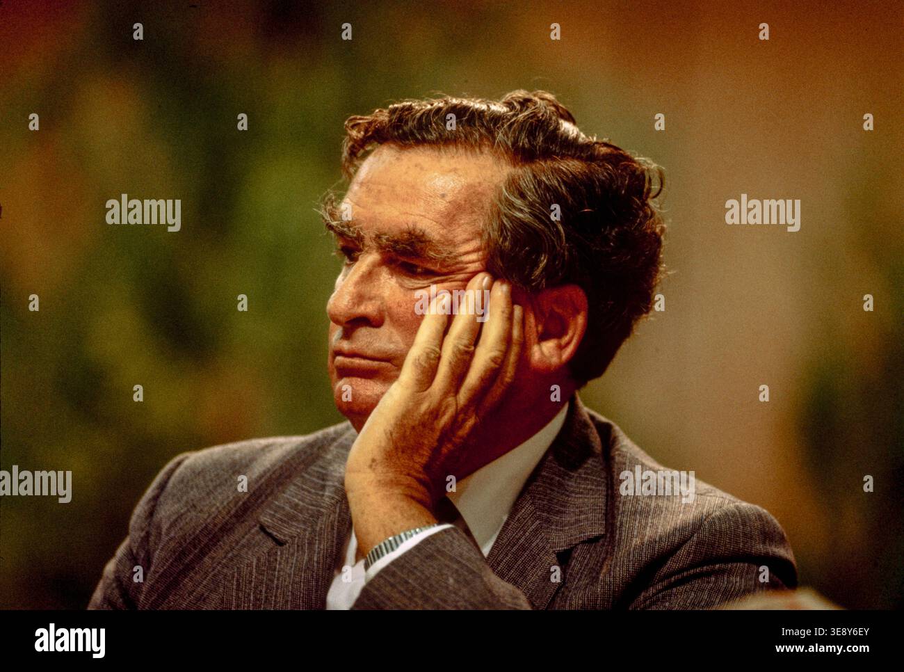 Dennis Healy auf der Labour Party-Konferenz im September 1981 Stockfoto