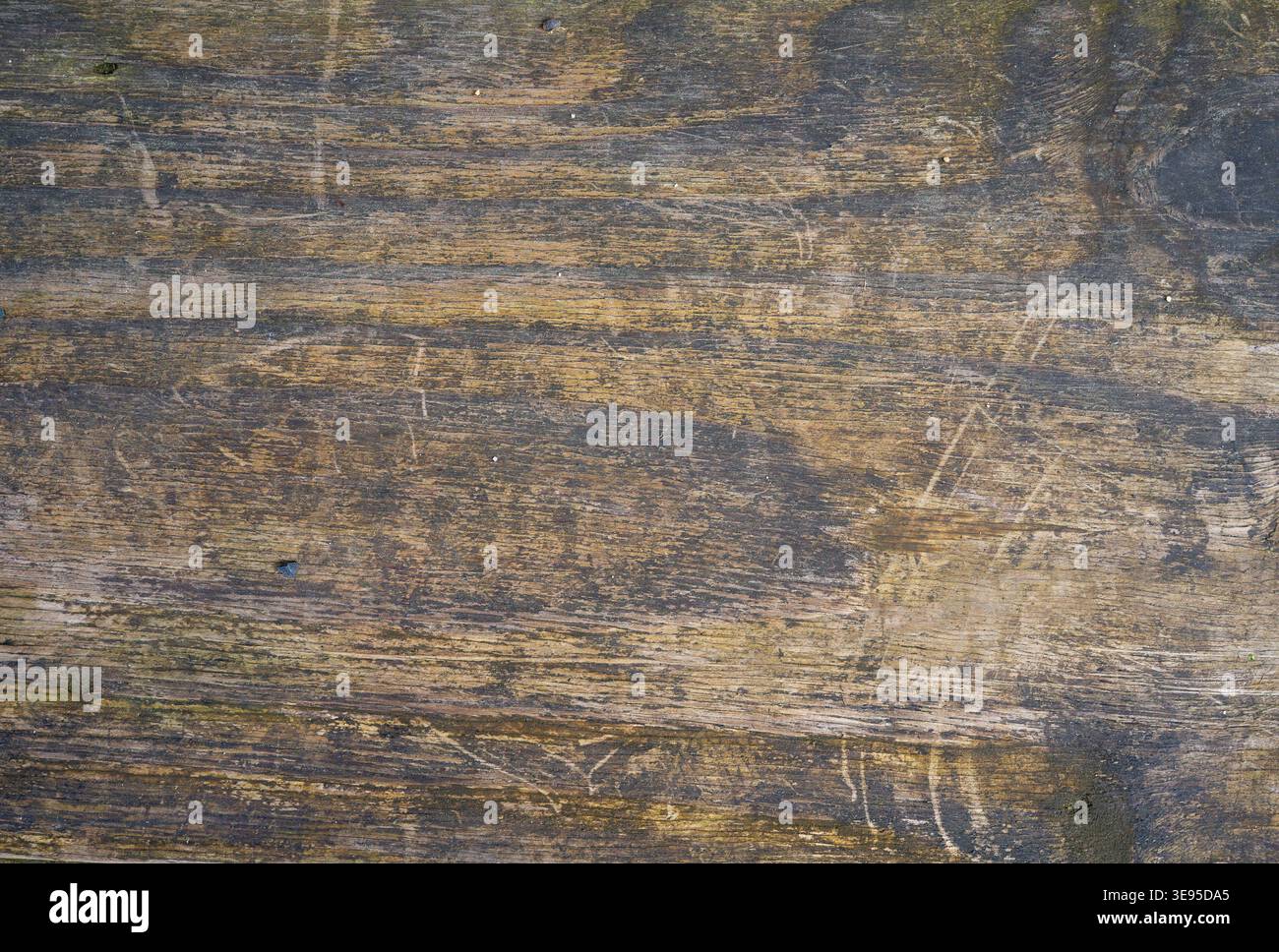 Alte verwitterte Holzwand für Renovierung Textur Hintergrund Design Stockfoto