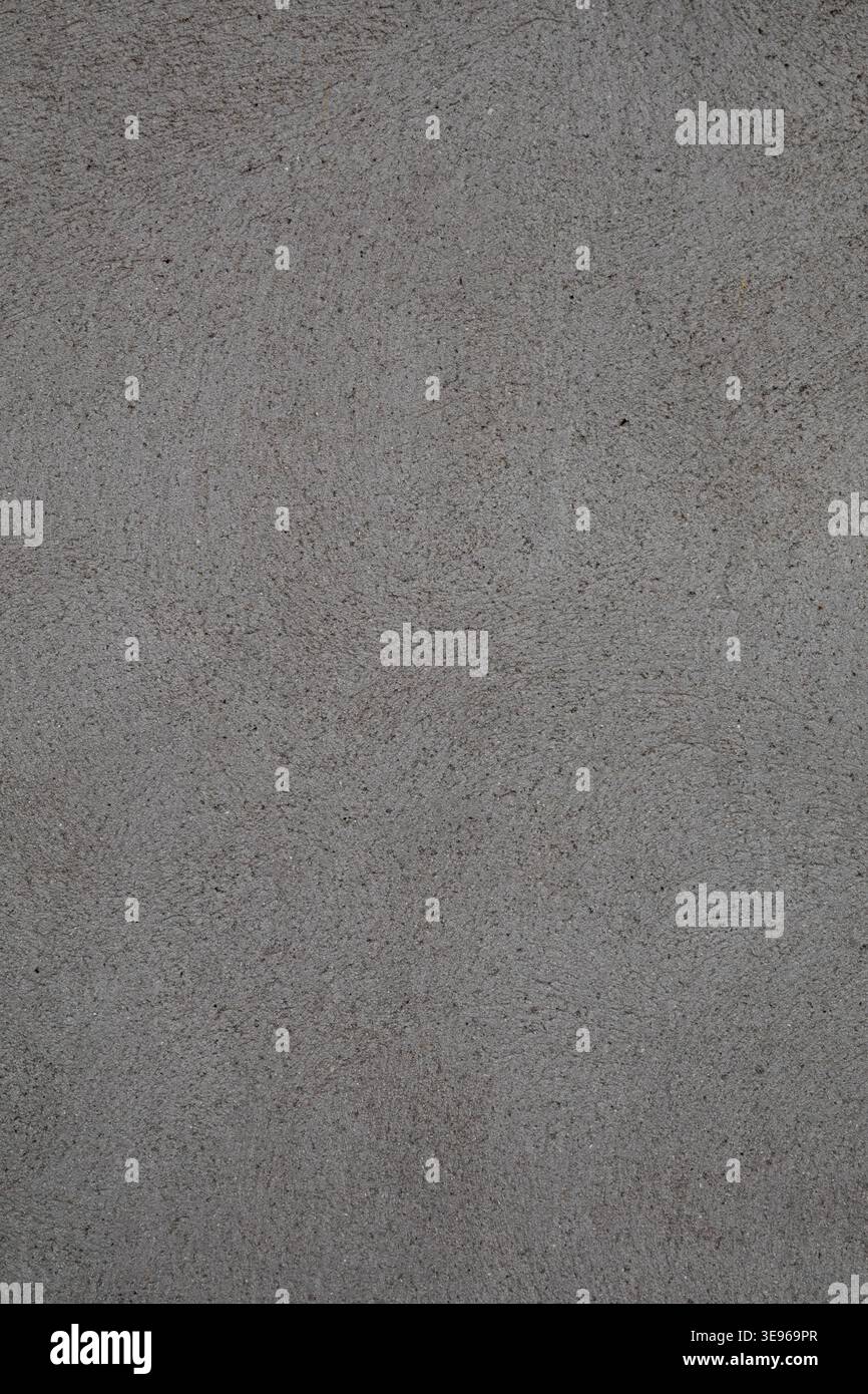 Textur der feinen Betonwand. Nahaufnahme der grauen Betonwand für Vorlage und Hintergrund. Stockfoto