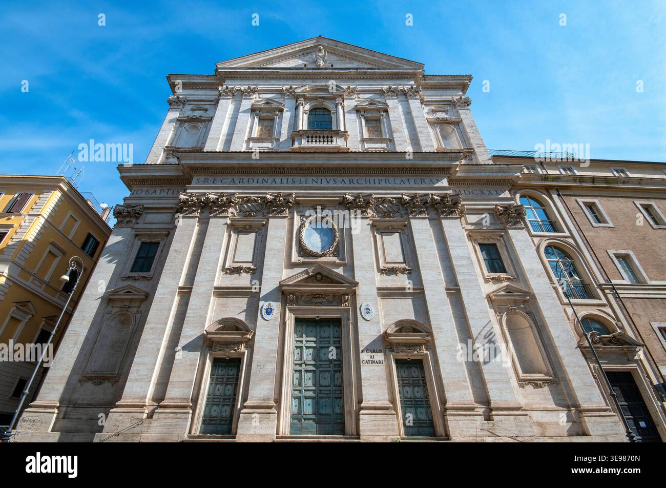 Kirche San Carlo Ai Catinari, Bezirk Sant'Eustachio, Rom, Italien Stockfoto