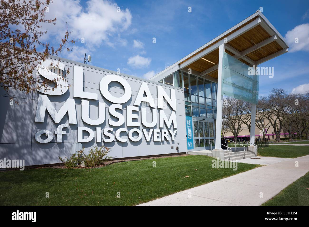 Das Sloan Museum of Discovery in Flint Michigan USA Stockfoto