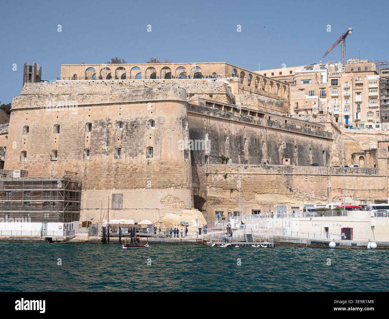 Upper Barrakka Gardens Valletta Malta Stockfoto