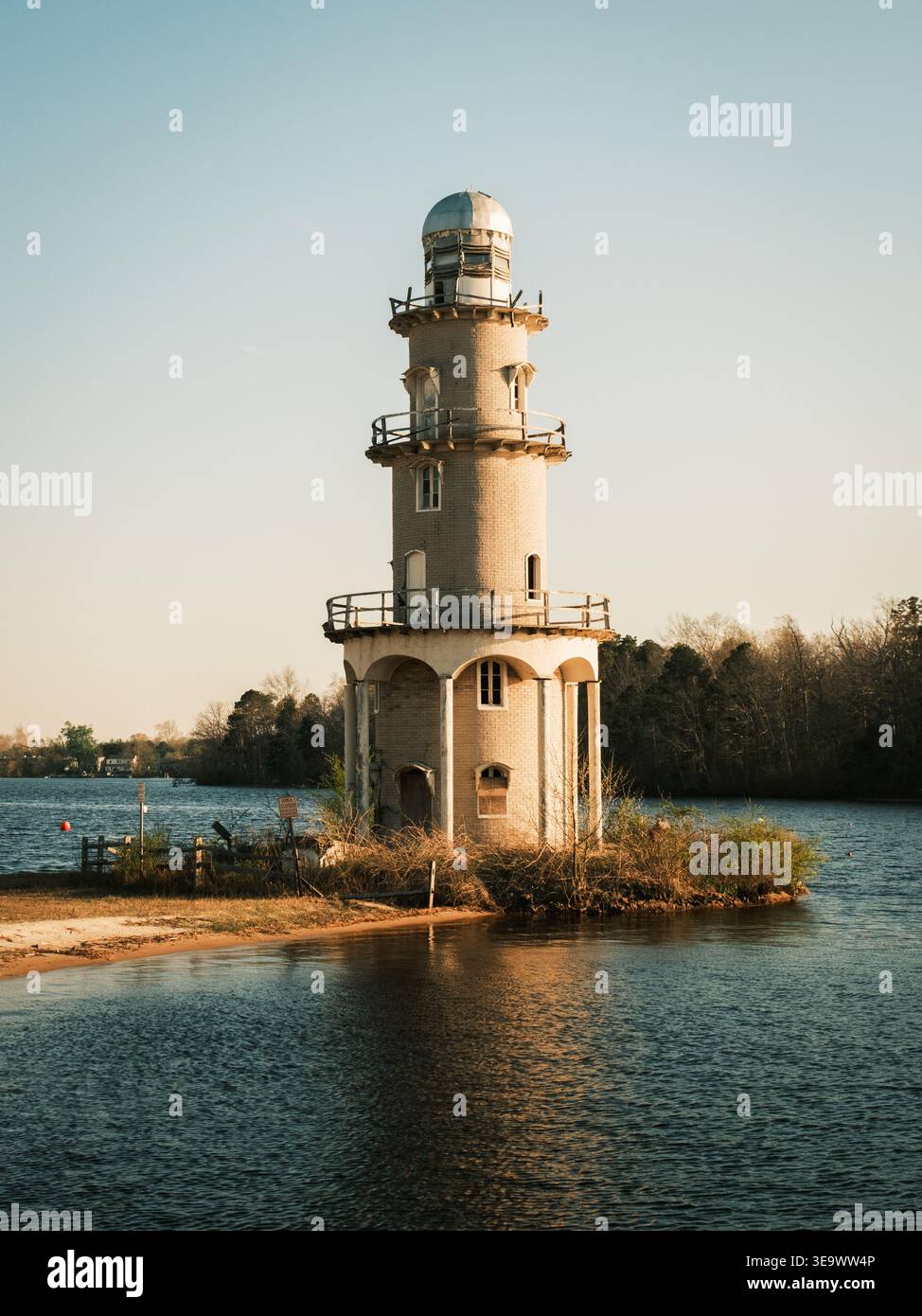 Lake Lenape Lighthouse in Mays Landing, Hamilton, New Jersey Stockfoto
