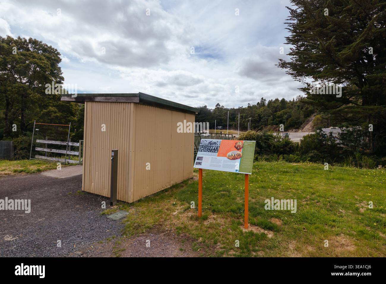 Gravel Oval in Queenstown in Tasmanien Australien Stockfoto