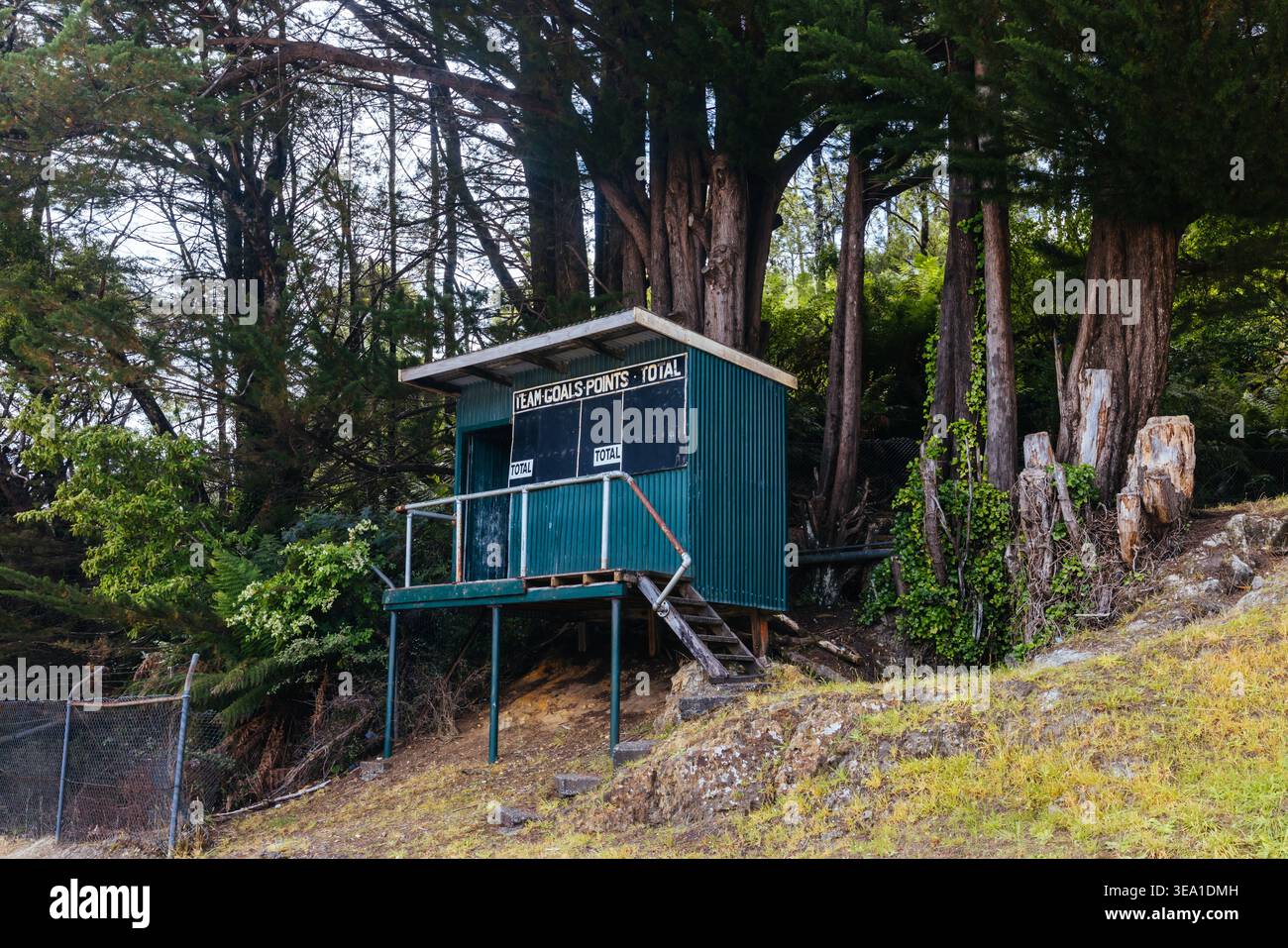 Die Stadt Queenstown in Tasmanien, Australien Stockfoto
