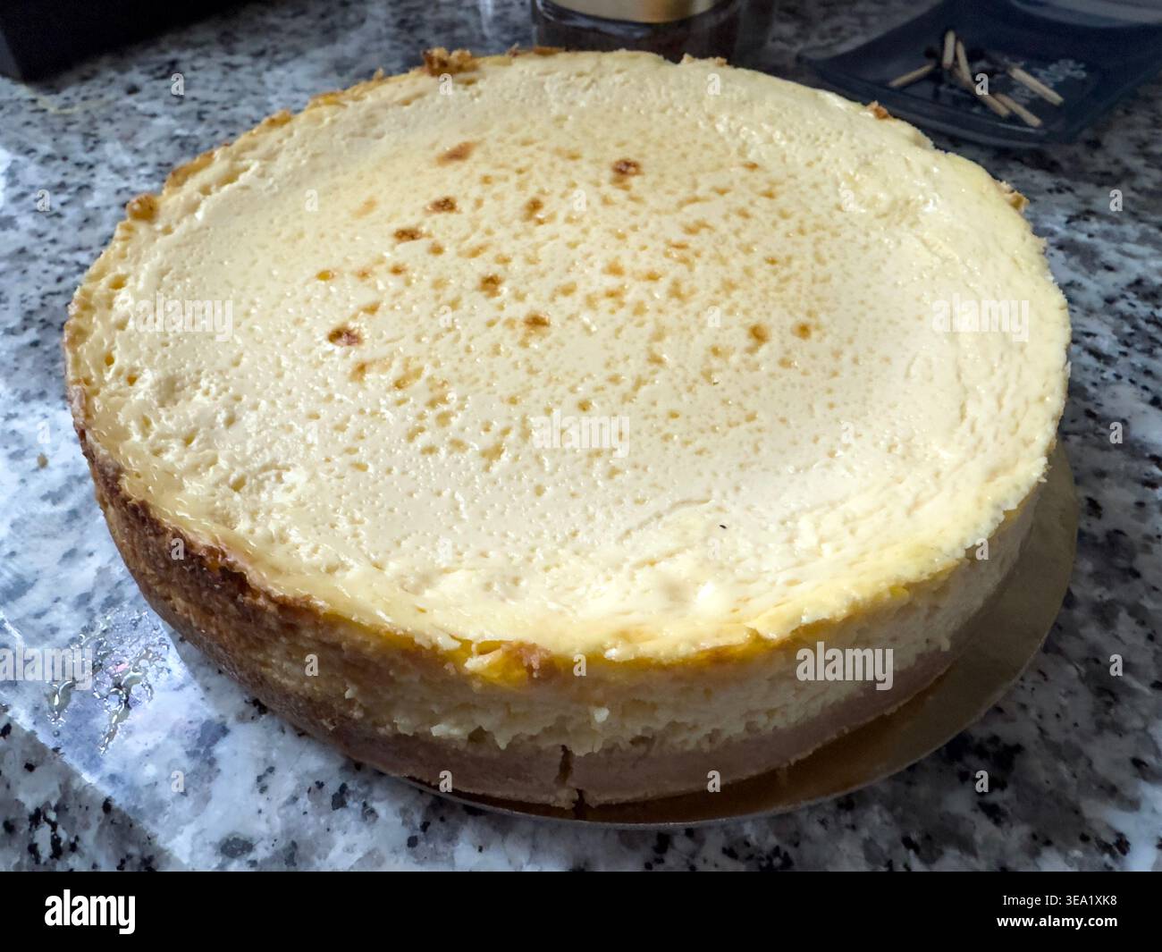 Tarta de Queso, Käsekuchen aus Luna y Wanda, Madrid, Spanien Stockfoto