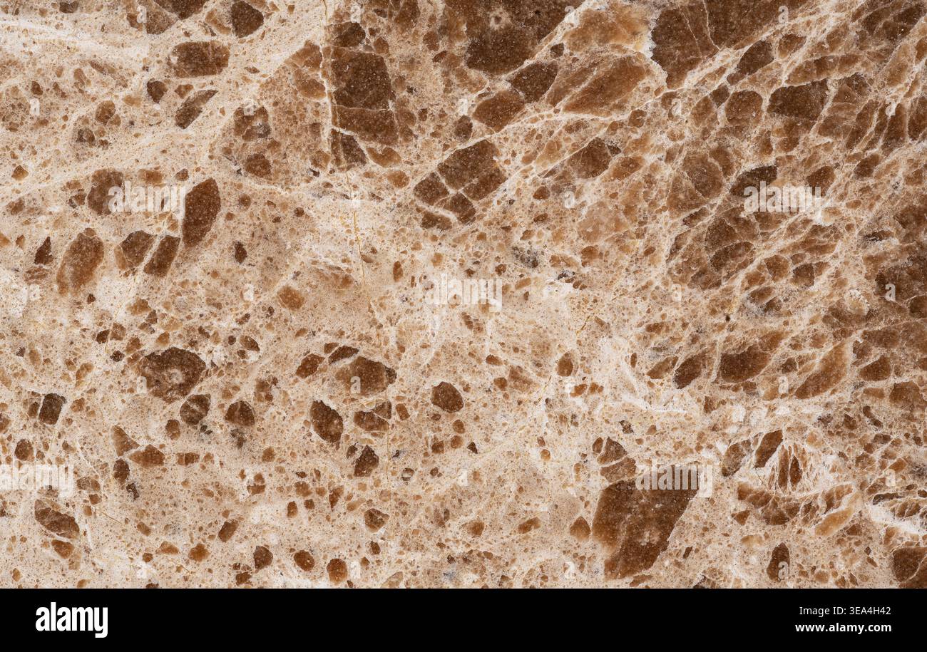 Hochauflösender brauner Marmortexturhintergrund mit Natursteinmuster, polierte emperador-Marmoroberfläche Stockfoto