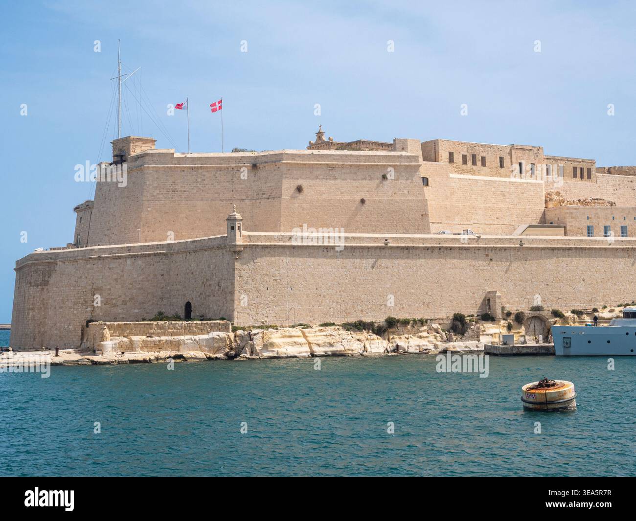 Fort St. Angelo Valletta Malta Stockfoto