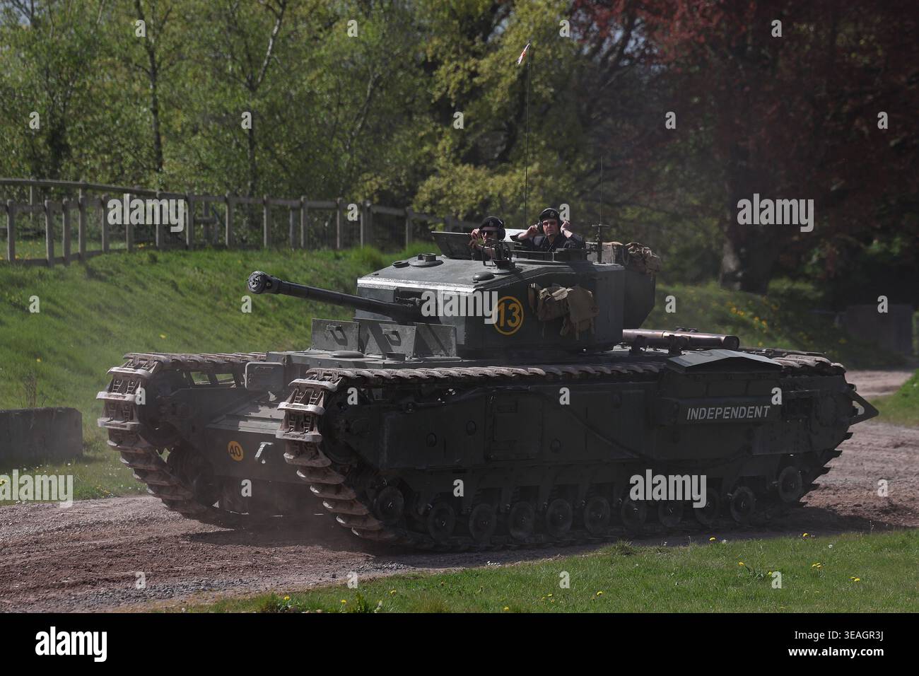 Churchill britischer Panzer aus dem Zweiten Weltkrieg Stockfoto