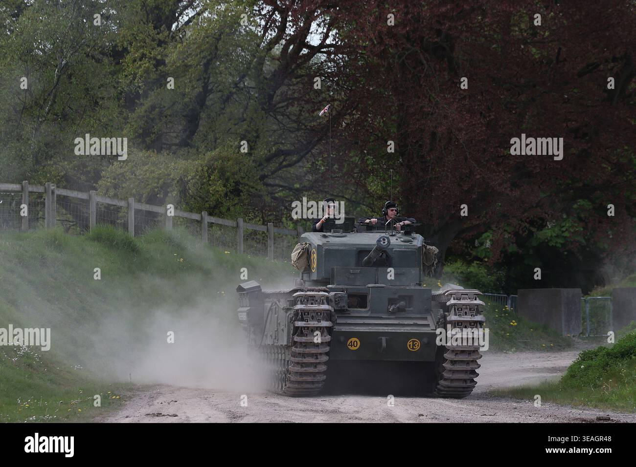 Churchill britischer Panzer aus dem Zweiten Weltkrieg Stockfoto