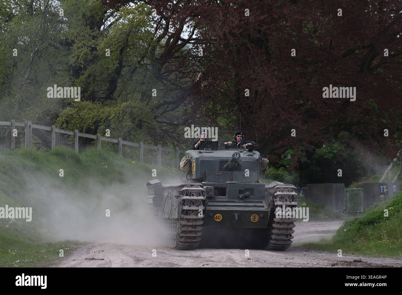 Churchill britischer Panzer aus dem Zweiten Weltkrieg Stockfoto