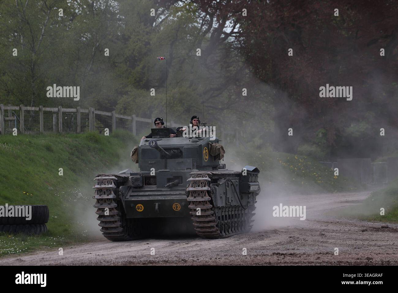 Churchill britischer Panzer aus dem Zweiten Weltkrieg Stockfoto