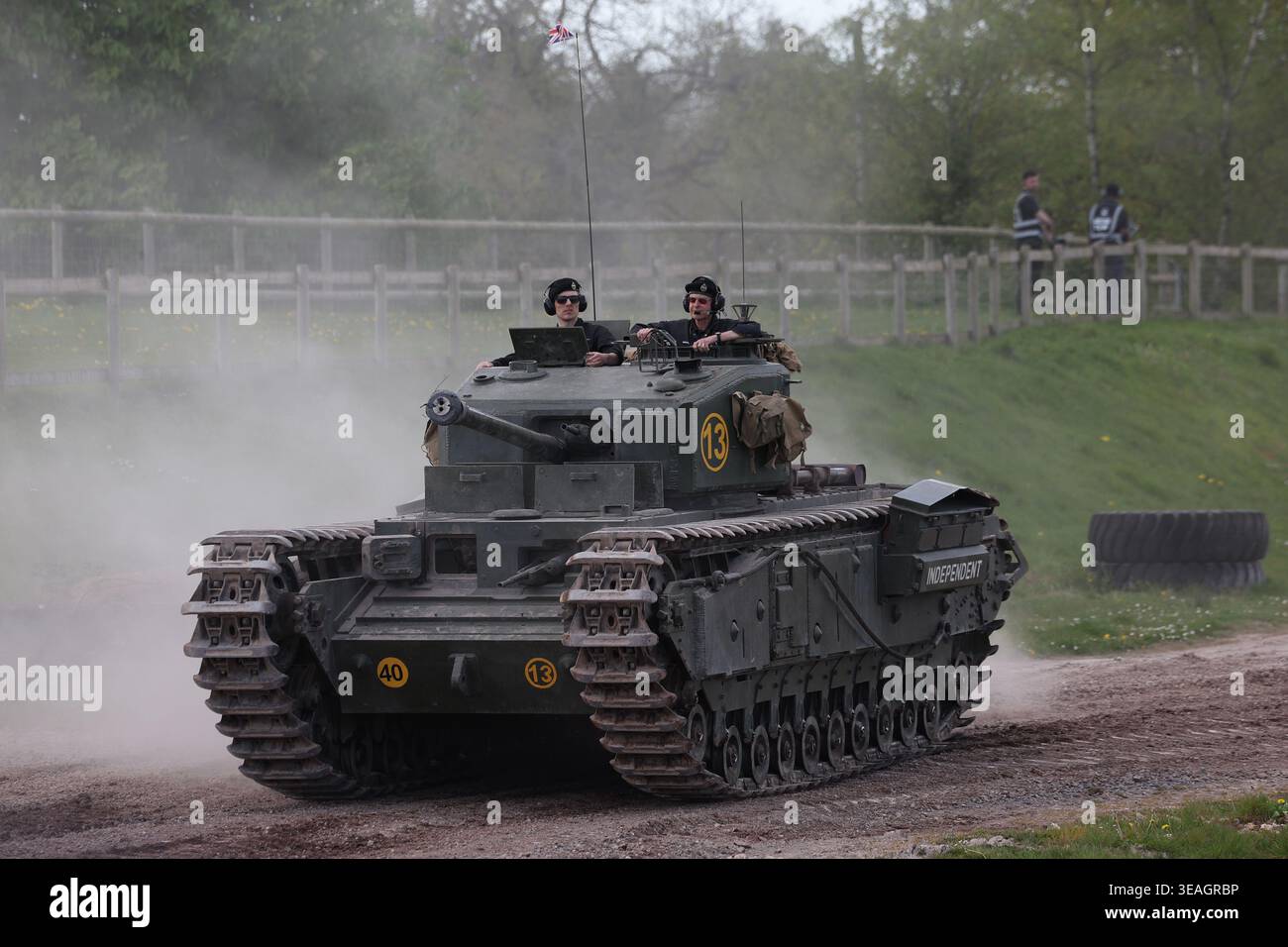 Churchill britischer Panzer aus dem Zweiten Weltkrieg Stockfoto