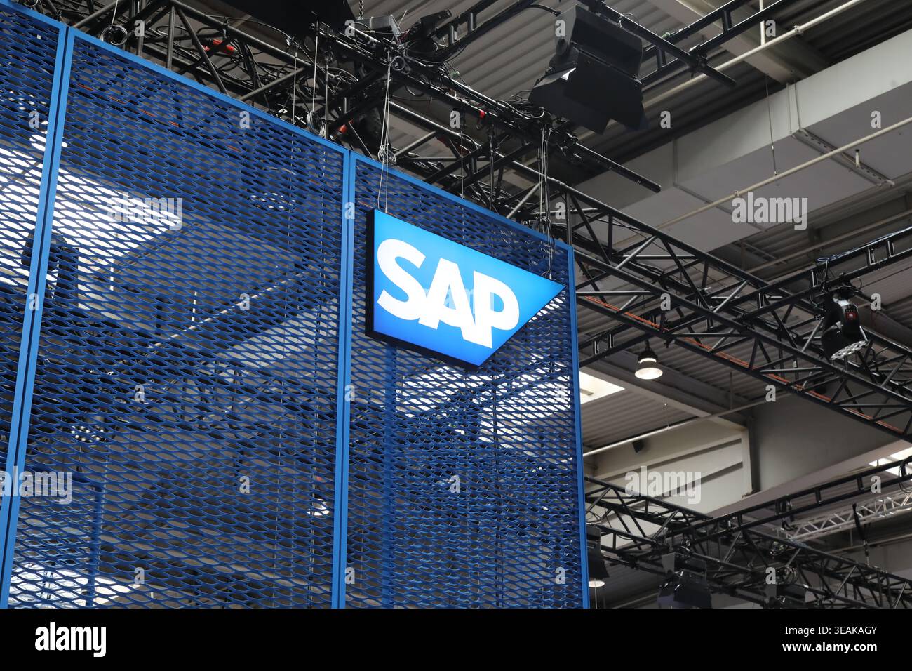 SAP Messestand, auf der Hannctuation Messe 2026. Hannover, 22.04.2026 Stockfoto