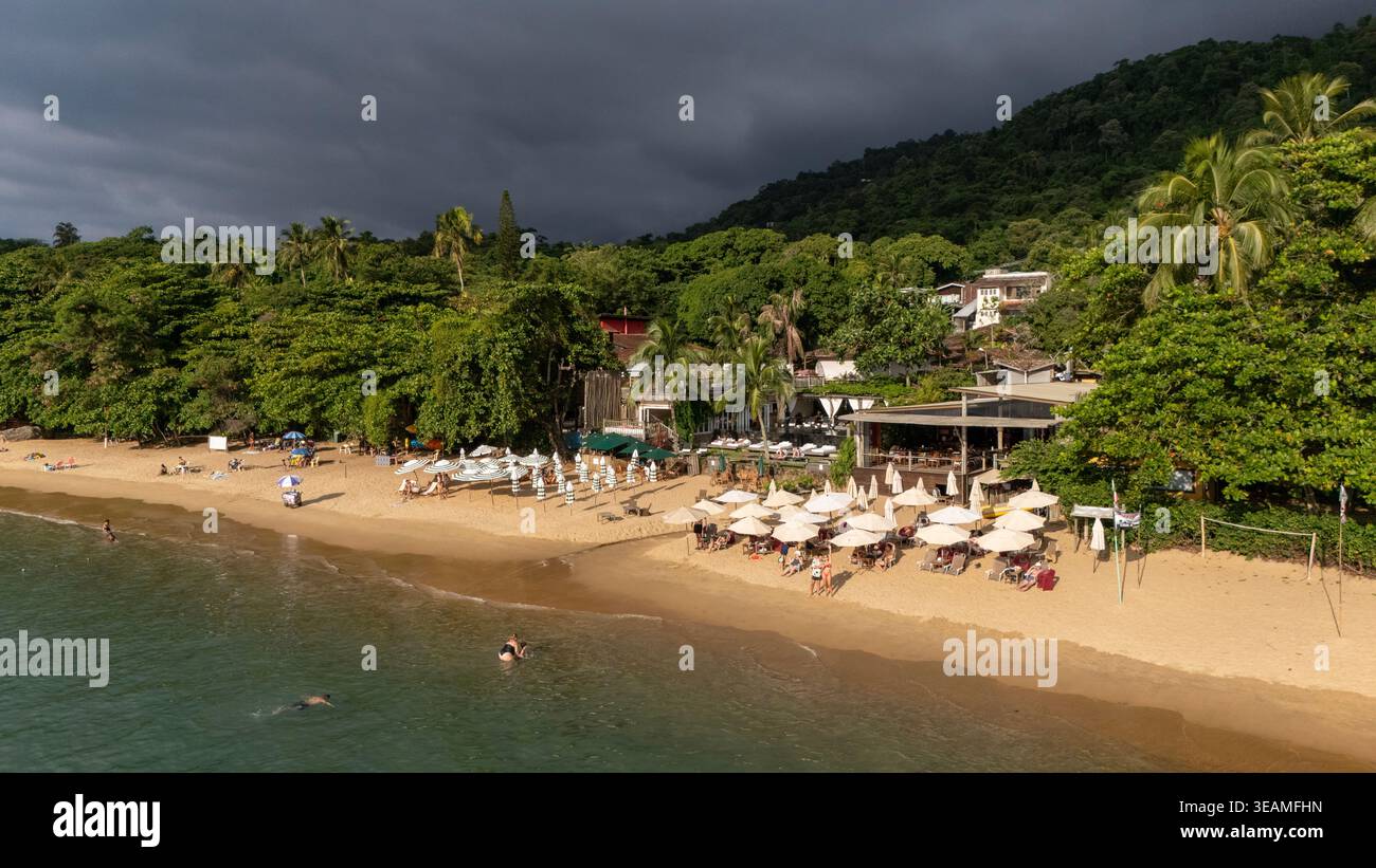 Strand in Ihlabela, Brasilien Stockfoto