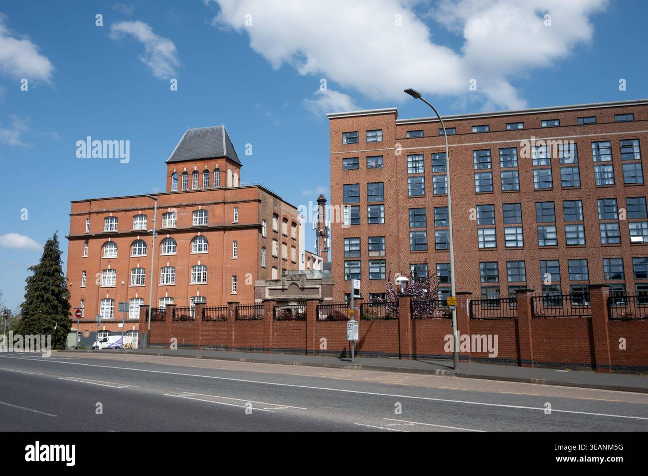 Das ehemalige Wolsey-Werk in Leicester, Leicestershire, England, Großbritannien Stockfoto