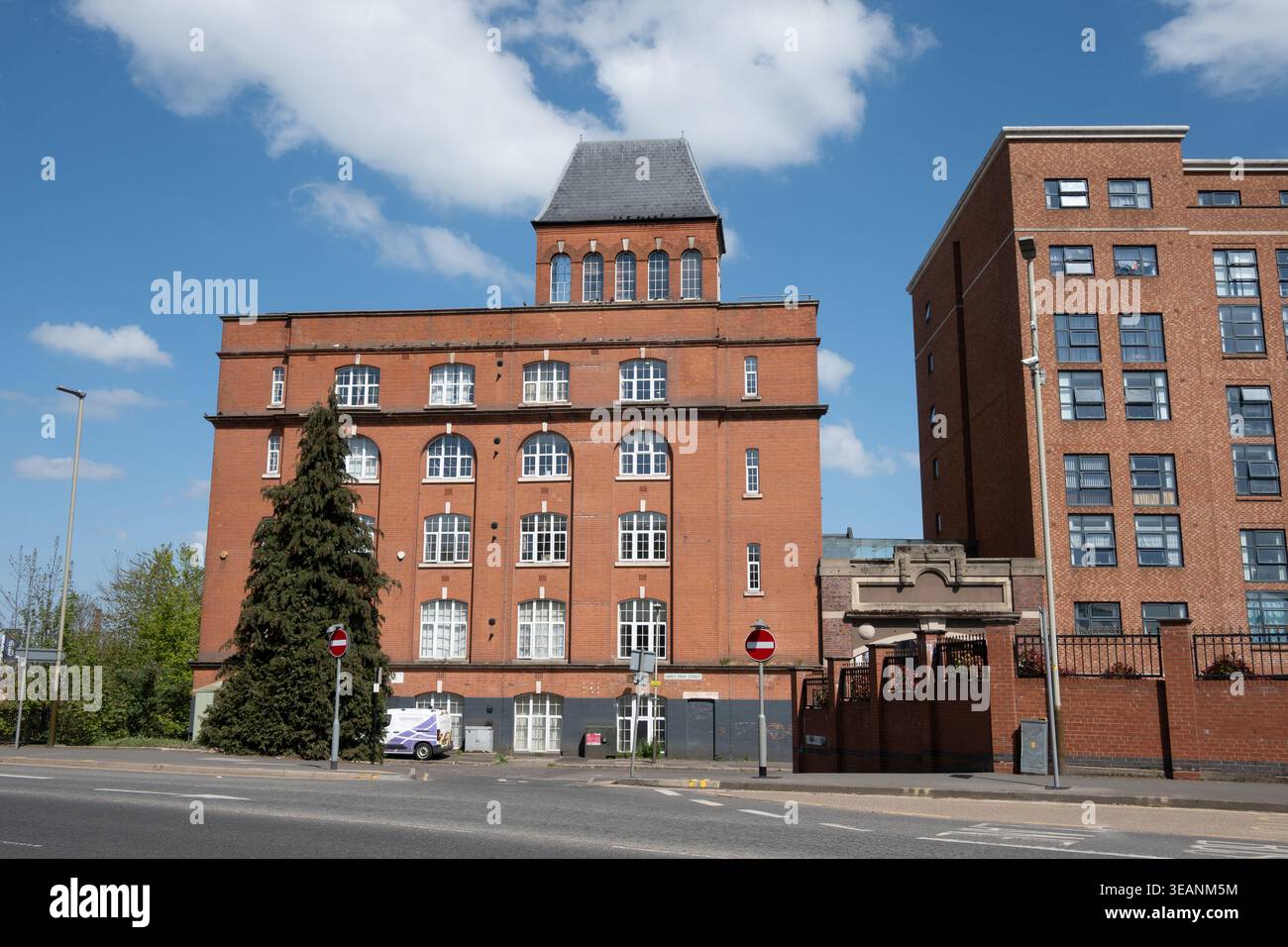 Das ehemalige Wolsey-Werk in Leicester, Leicestershire, England, Großbritannien Stockfoto