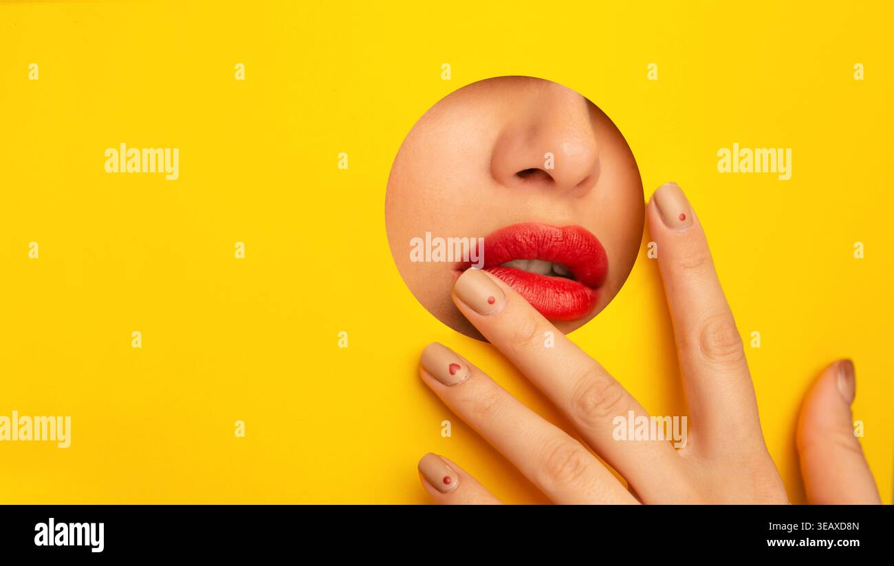 Sammlung von Mosaikkunst mit bunten Mustern und interessanten Designs mit gemischten Themen Stockfoto