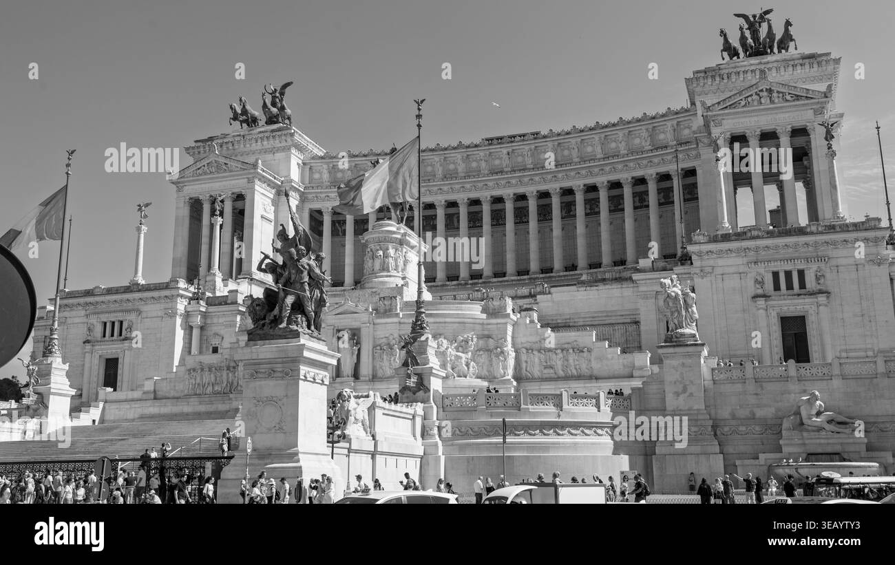 Denkmal für Victor Emmanuel II., Monumenta a Vittorio Emanuele II Stockfoto