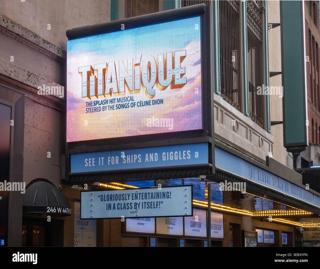 Titanique Musical im Saint James Theater am Broadway in Manhattan NYC Stockfoto