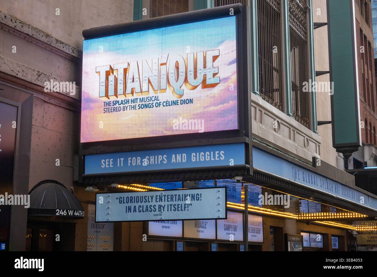 Titanique Musical im Saint James Theater am Broadway in Manhattan NYC Stockfoto