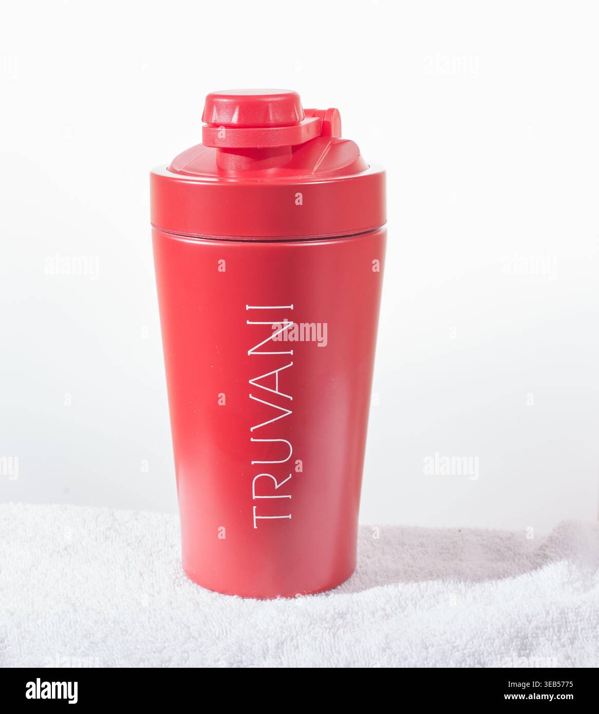 Truvani-Zertifiziertes Bio-Pflanzliches Protein. Zertifiziert nach WFCF Organic. Stockfoto