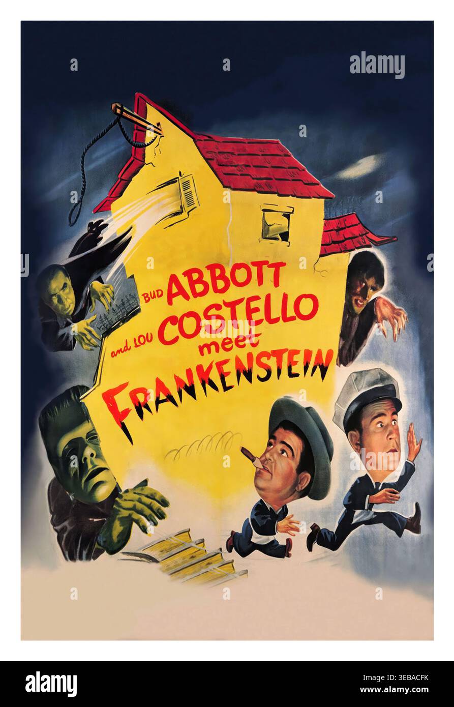 BUD ABBOTT und LOU COSTELLO in ABBOTT & COSTELLO MEET FRANKENSTEIN (1948), Originaltitel: ABBOTT AND COSTELLO MEET FRANKENSTEIN, Regie: CHARLES BARTON. Titel: UNIVERSAL INTERNATIONAL / Album Stockfoto