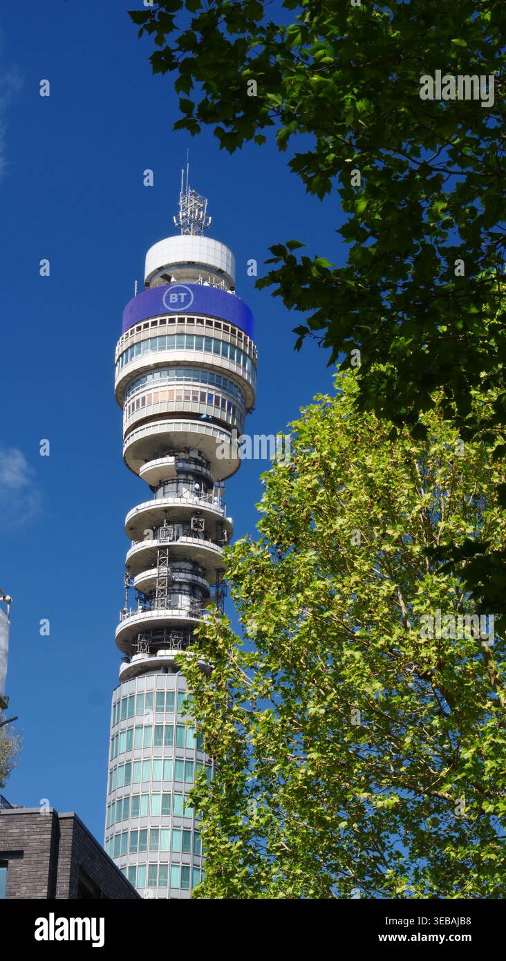 Der BT Tower im Zentrum von London Stockfoto