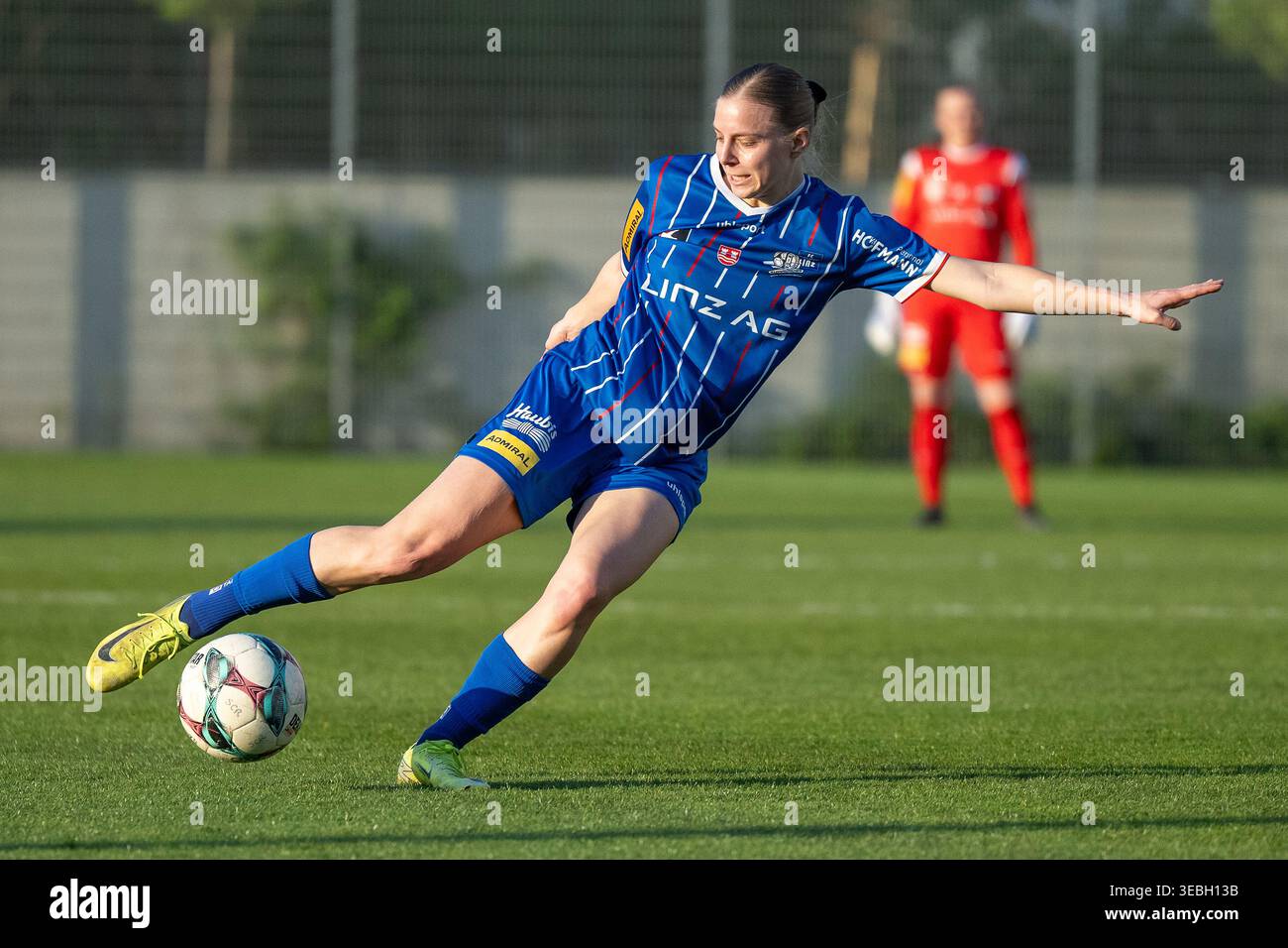 17.04.26, Testmatch, Allianz Stadion Trainingsgelände in Wien / Österreich - SK Rapid vs FC Blau-Weiss Linz / Kleinmünchen. Im Rahmen Daniela Kittel (FC Blau-Weiss Linz). Foto: Christian Mueller - 20260417 PD17870 Stockfoto
