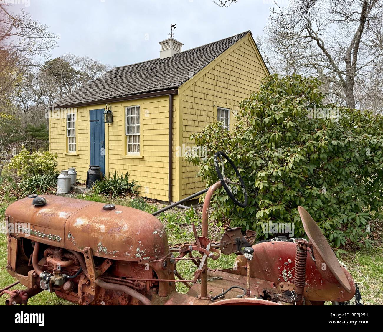 Antikes Cape Cod Haus in Brewster, Massachusetts Stockfoto