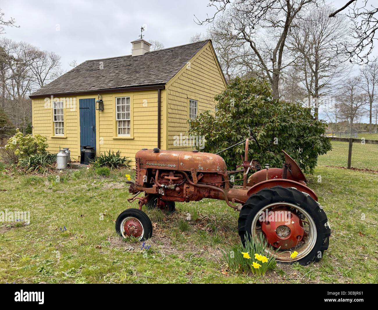 Antikes Cape Cod Haus in Brewster, Massachusetts Stockfoto