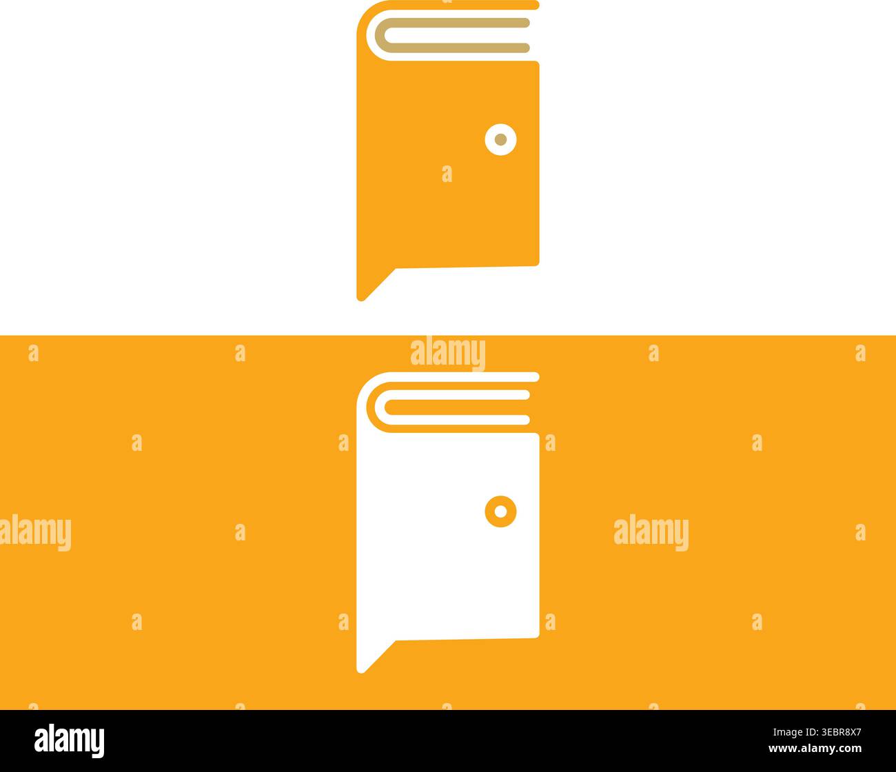 Bücher Vektor-Illustration Einfache Bunte Buchstapel-Symbol Stock Vektor