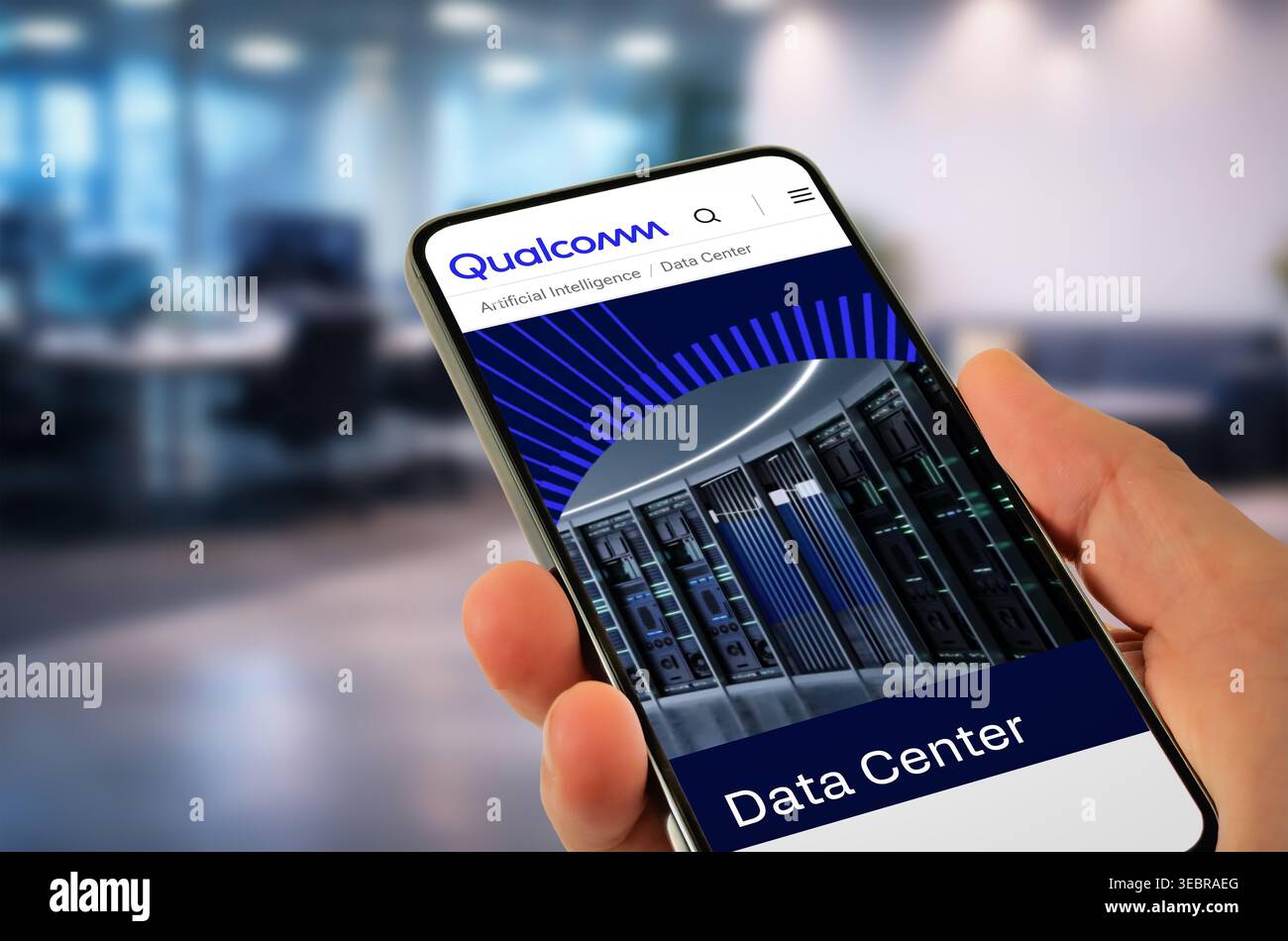Qualcomm multinationales Technologieunternehmen Stockfoto