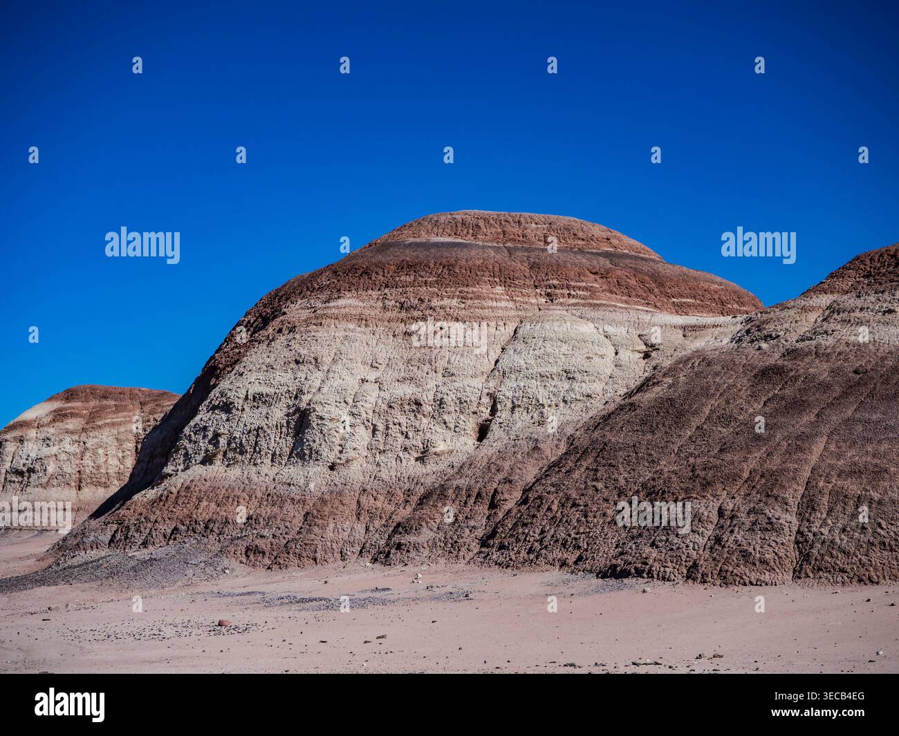 Bentonite Hills in der Nähe von Hanksville, Utah. Stockfoto